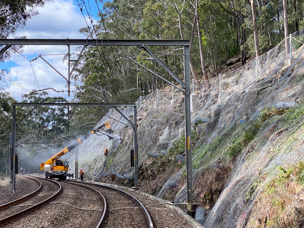 Helensburgh Rockfall Barrier, Sydney Trains (2)